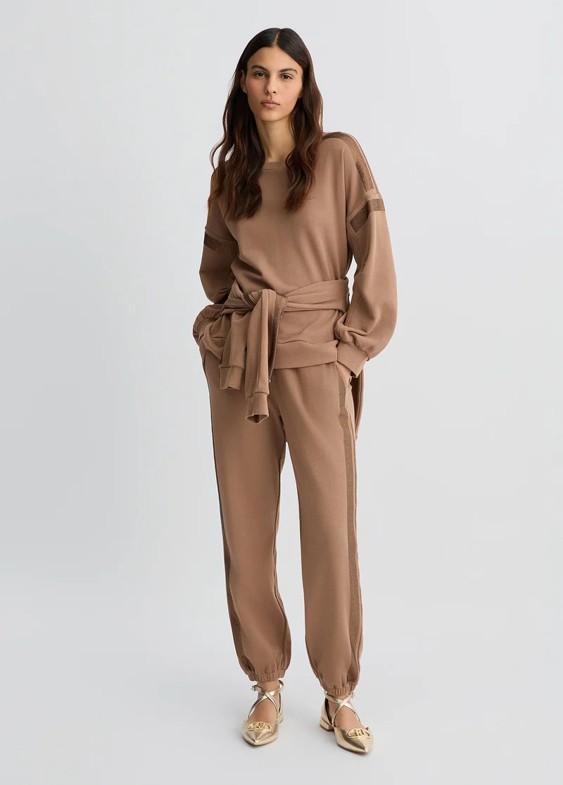 Brown Fleece Jogging Bottoms