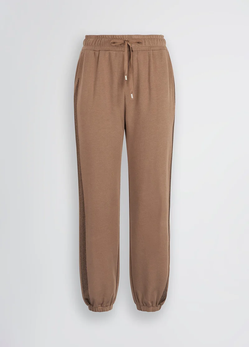 Brown Fleece Jogging Bottoms