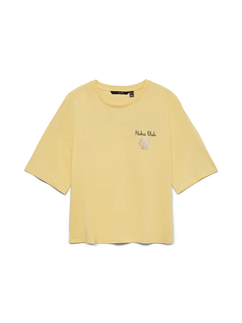 VMSIGRID KELLY SS TOP BOX JRS, Golden Haze/ALOHA CLUB