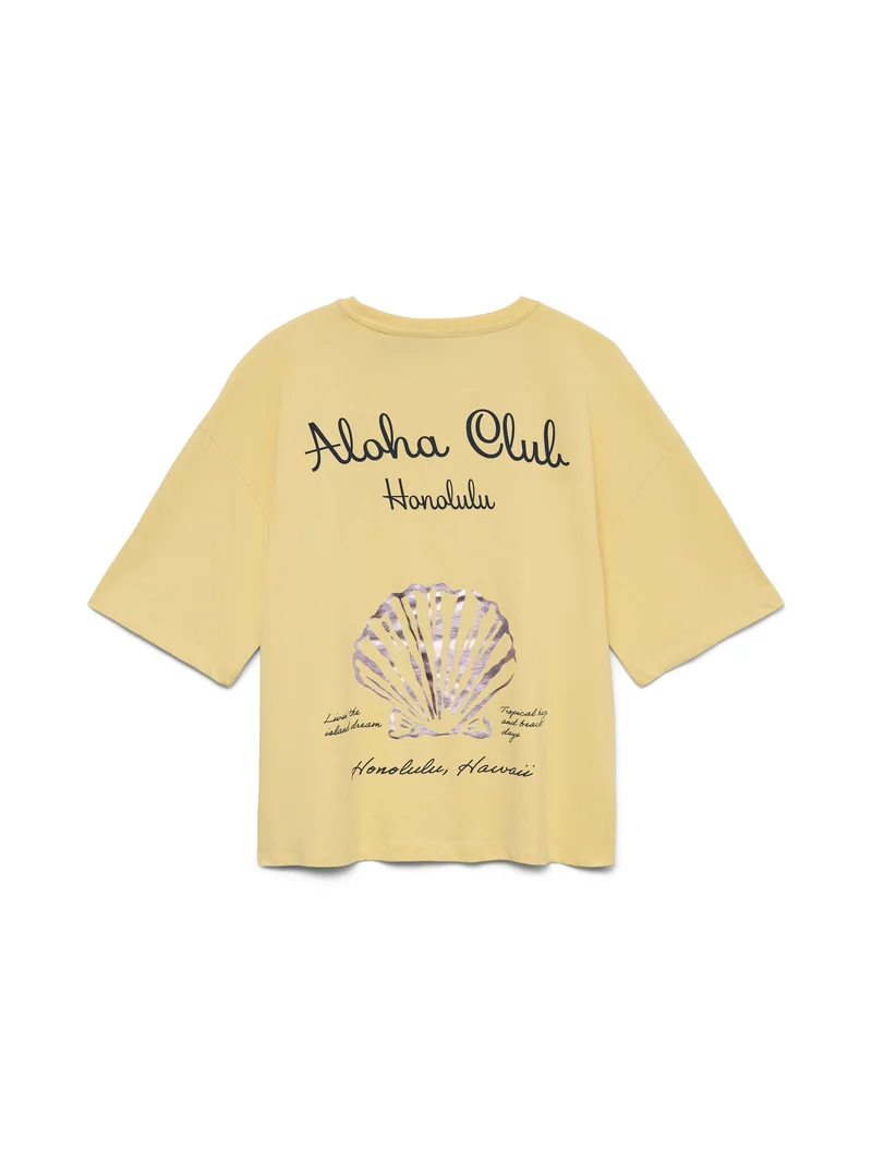 VMSIGRID KELLY SS TOP BOX JRS, Golden Haze/ALOHA CLUB