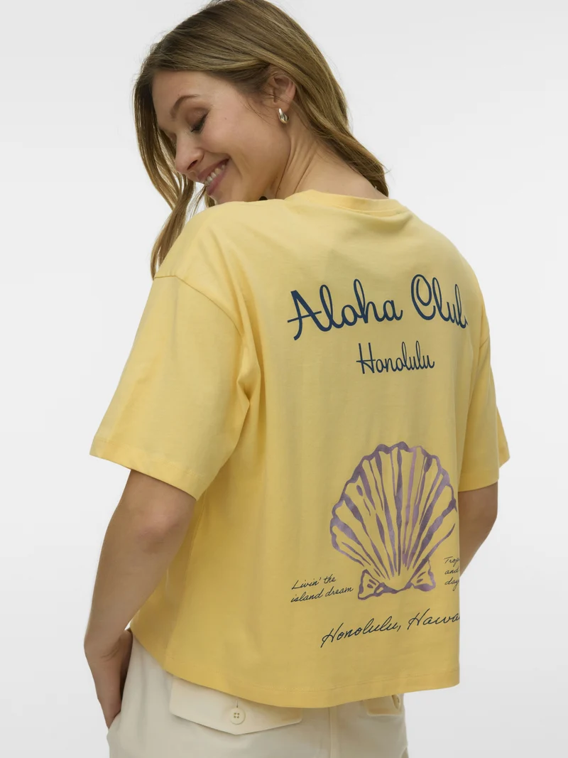 VMSIGRID KELLY SS TOP BOX JRS, Golden Haze/ALOHA CLUB