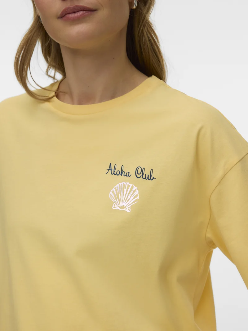 VMSIGRID KELLY SS TOP BOX JRS, Golden Haze/ALOHA CLUB