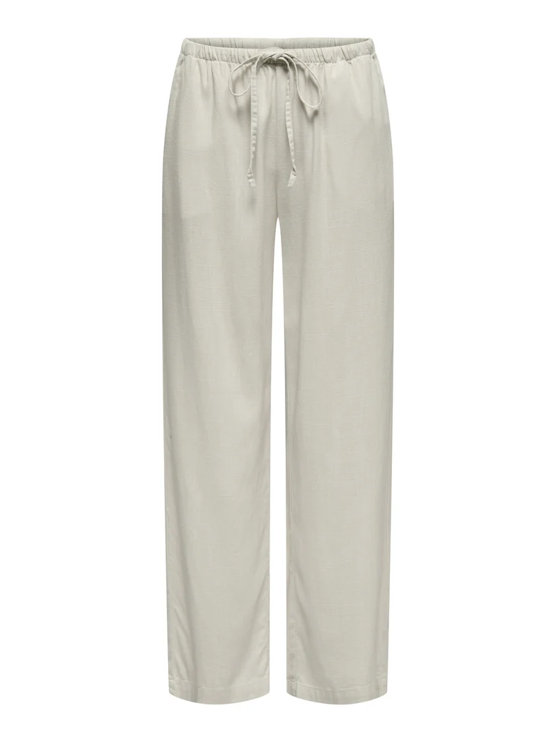 JDYCAYA LINEN MW PANT WVN NOOS, Moonbeam