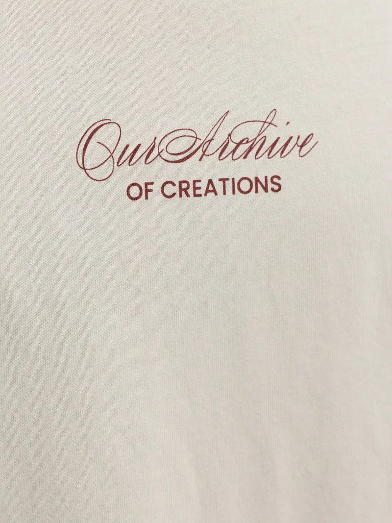 JJART PRINT TEE SS CREW NECK, Moonbeam