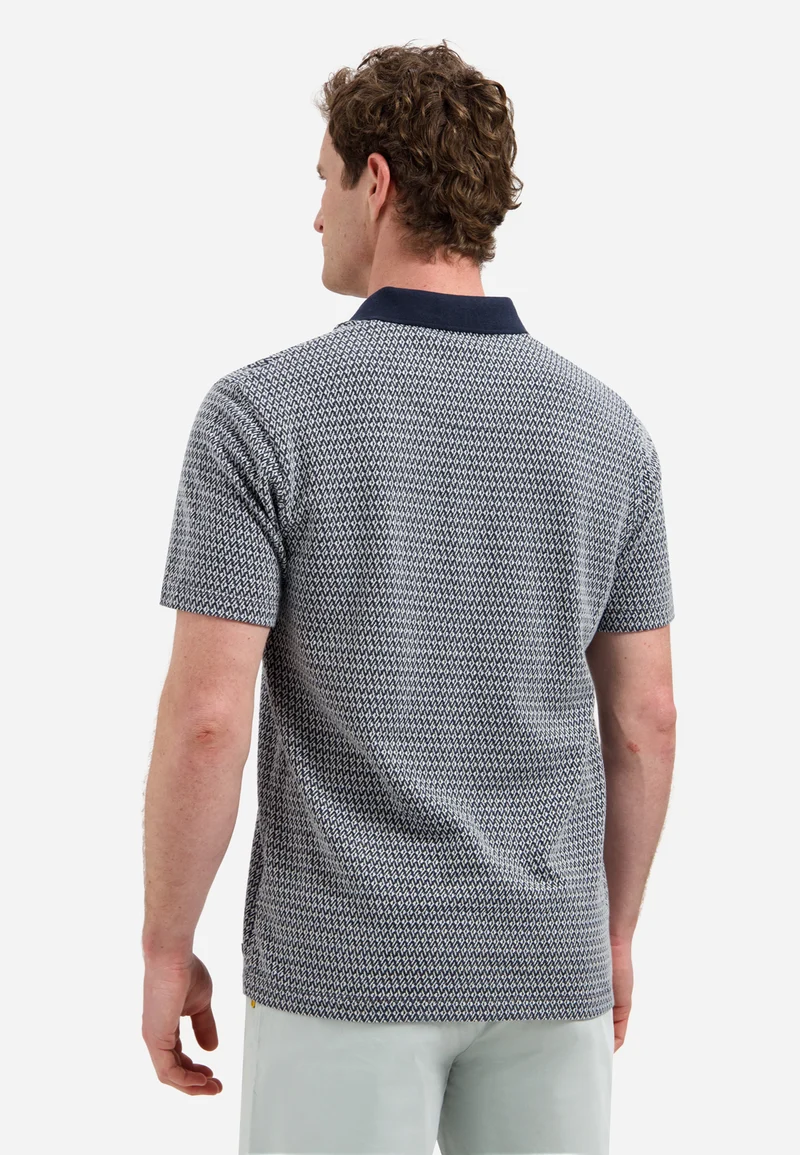 Polo Short Sleeve Jacquard, Night
