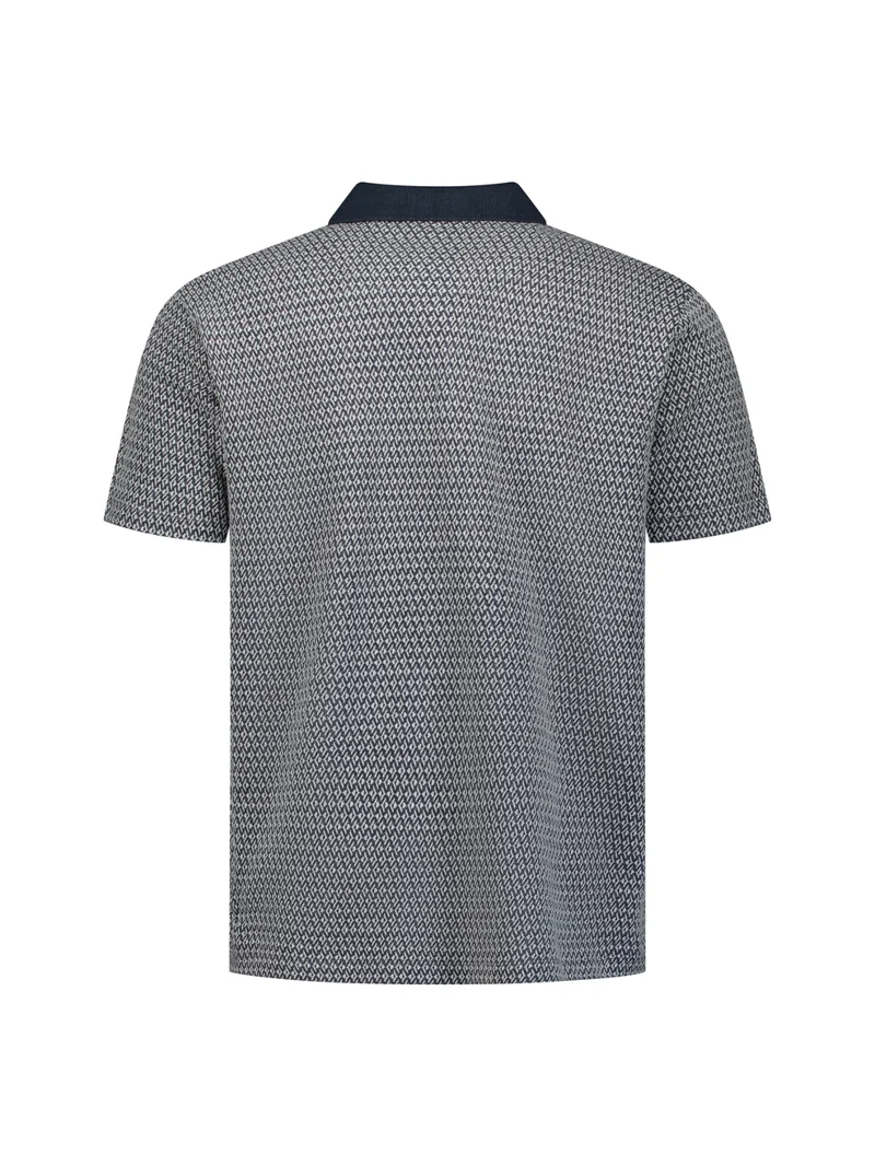 Polo Short Sleeve Jacquard, Night