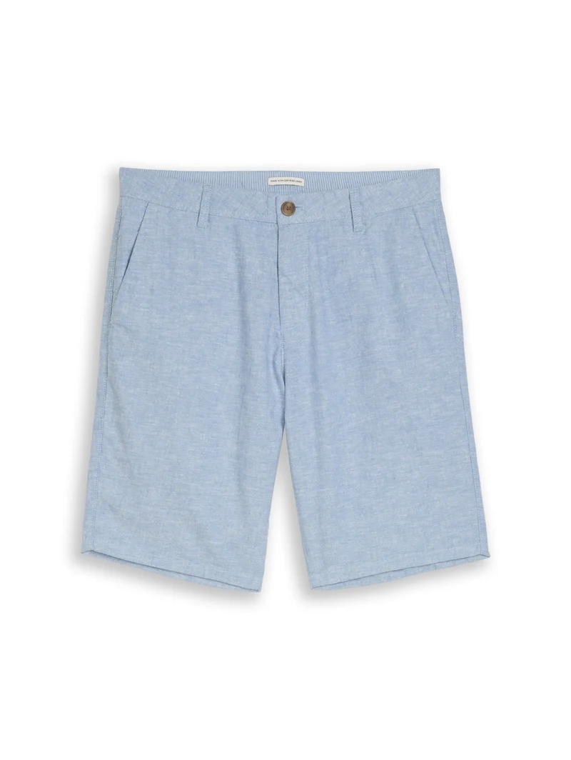 regular cotton linen chino sho, bleeched blue chambray