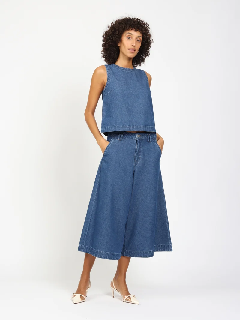 94SCALA CULOTTE, deep midblue