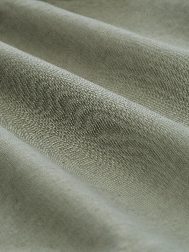 relaxed linen chino shorts, Sea Spray