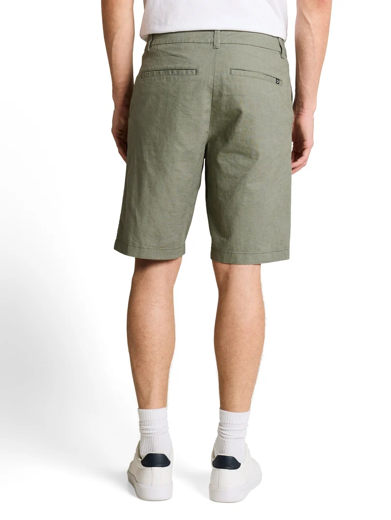 relaxed linen chino shorts, Sea Spray