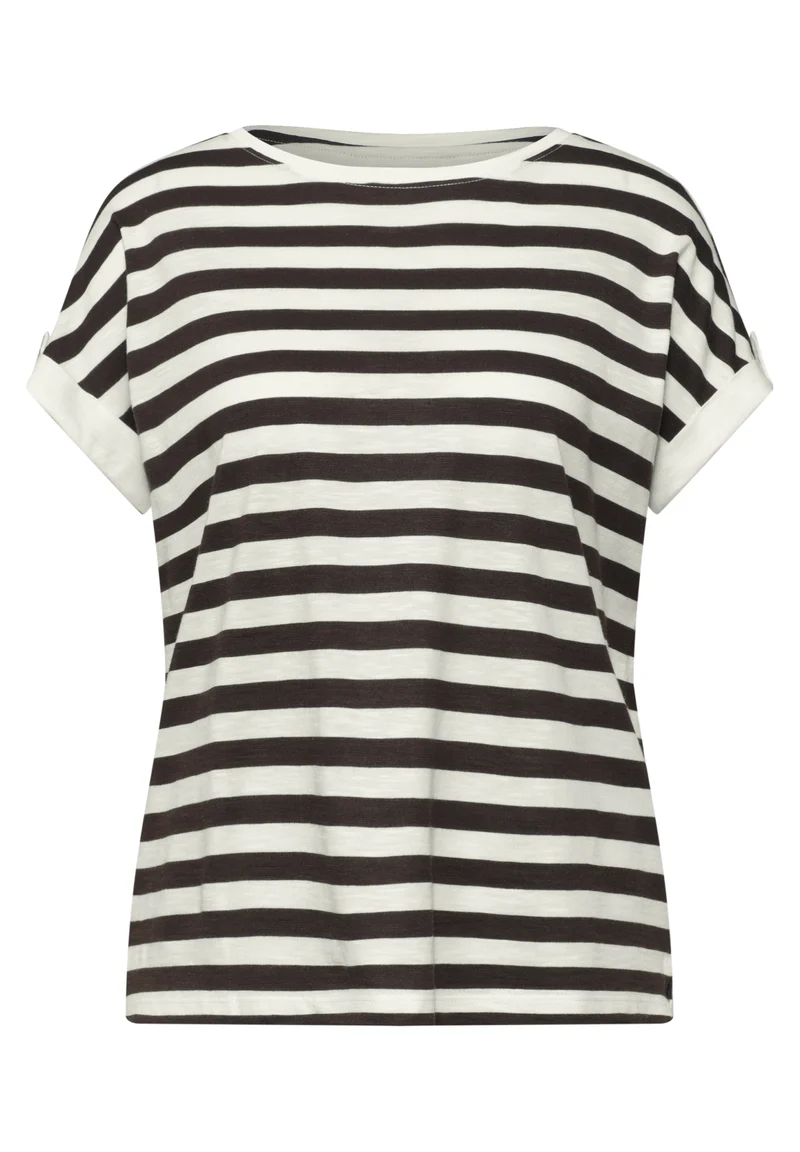 LTD QR yds basic shirt w.deco, espresso brown