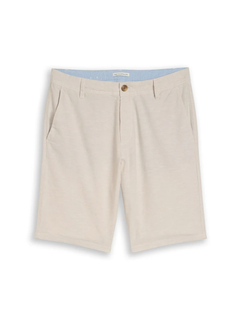 regular cotton linen chino sho, cashew beige chambray