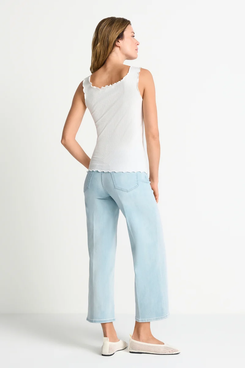 O Frill Top, white
