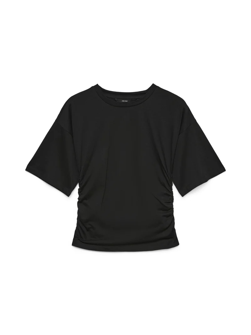VMMIA SS ROUCHING TEE JRS, Black