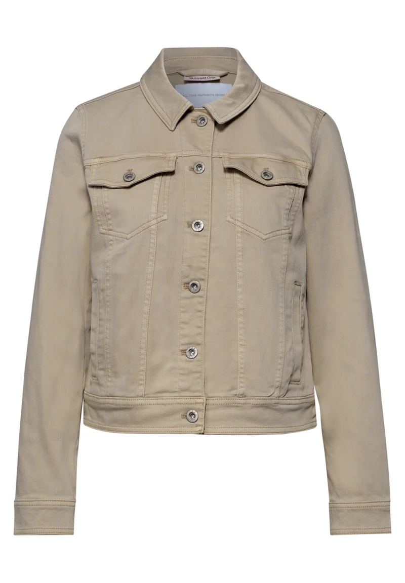 QR Style Jacket,beige washed, Beige Washed