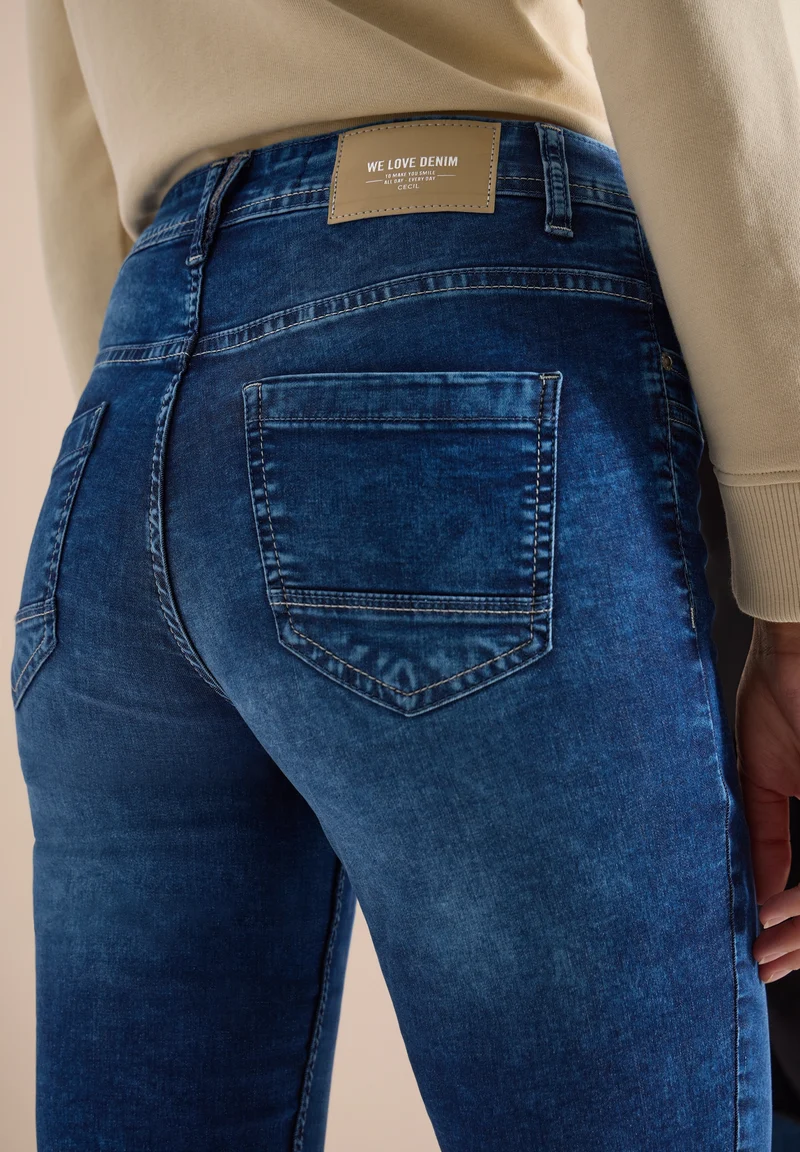 Style NOS Scarlett Mid Blue 22, mid blue used wash