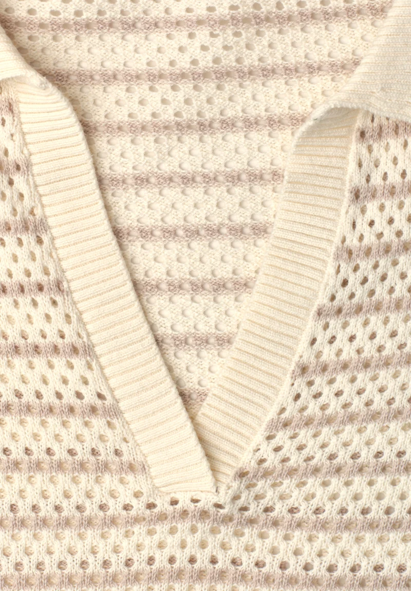 polo sweater stripes, soft beige