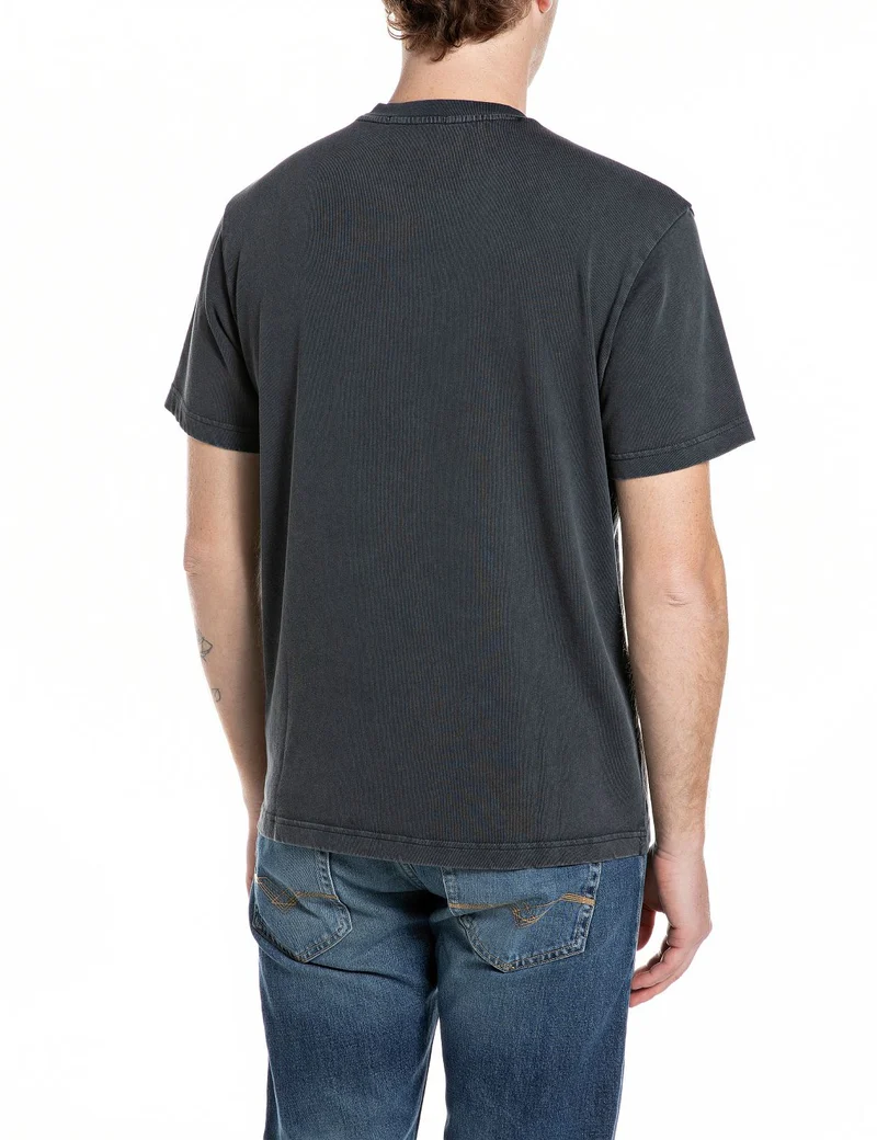 TShirt MARBLE G.DYED RUSTIC JE, BLACKBOARD