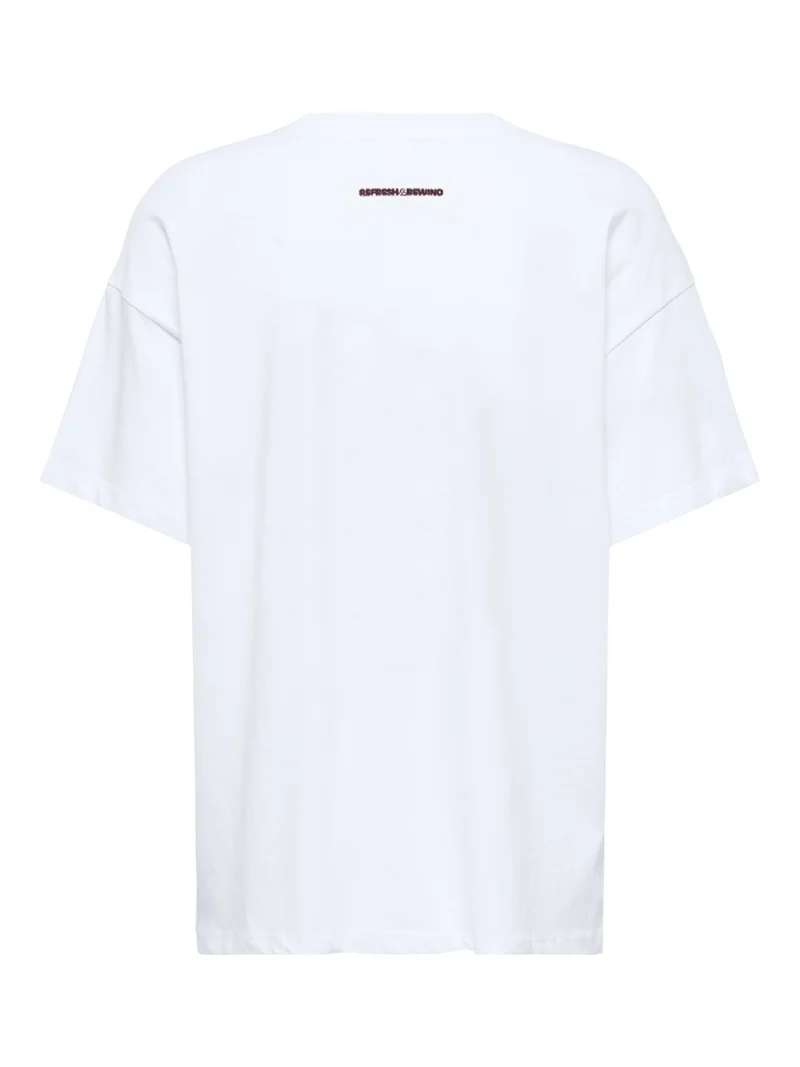 ONLVIVVI S/S LOVELY TOP JRS, Bright White/Refresh