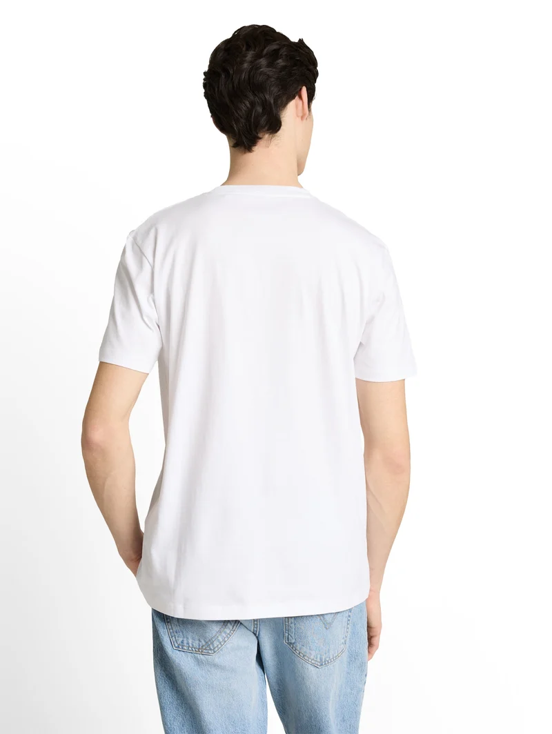 printed t-shirt, white horse