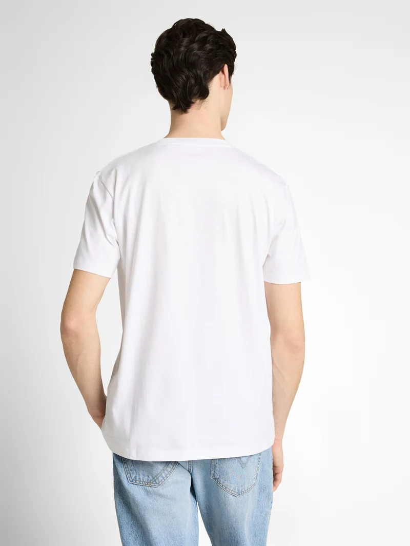 printed t-shirt, white horse