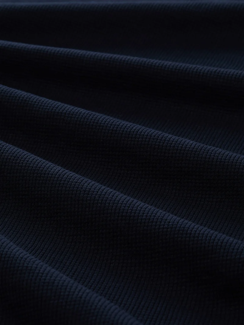 relaxed structured polo, sky captain blue
