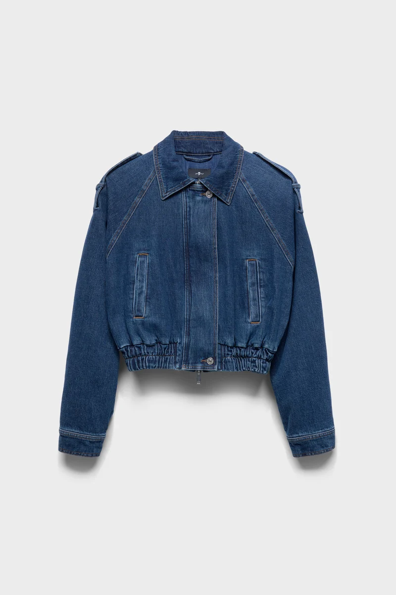 AVIATOR JACKET in Denim Radar