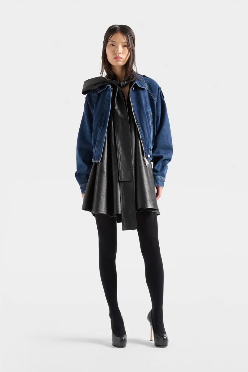 AVIATOR JACKET in Denim Radar