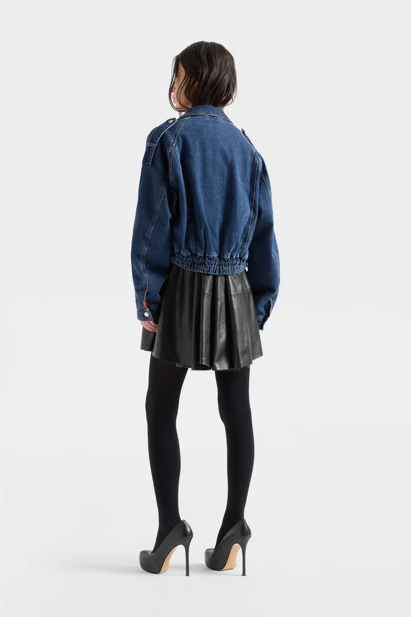 AVIATOR JACKET in Denim Radar
