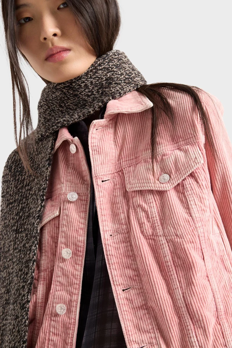 ADI TRUCKER JACKET in Corduroy Blushing