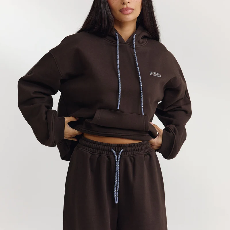 Oversized Hoodie - Dunkle Schokolade