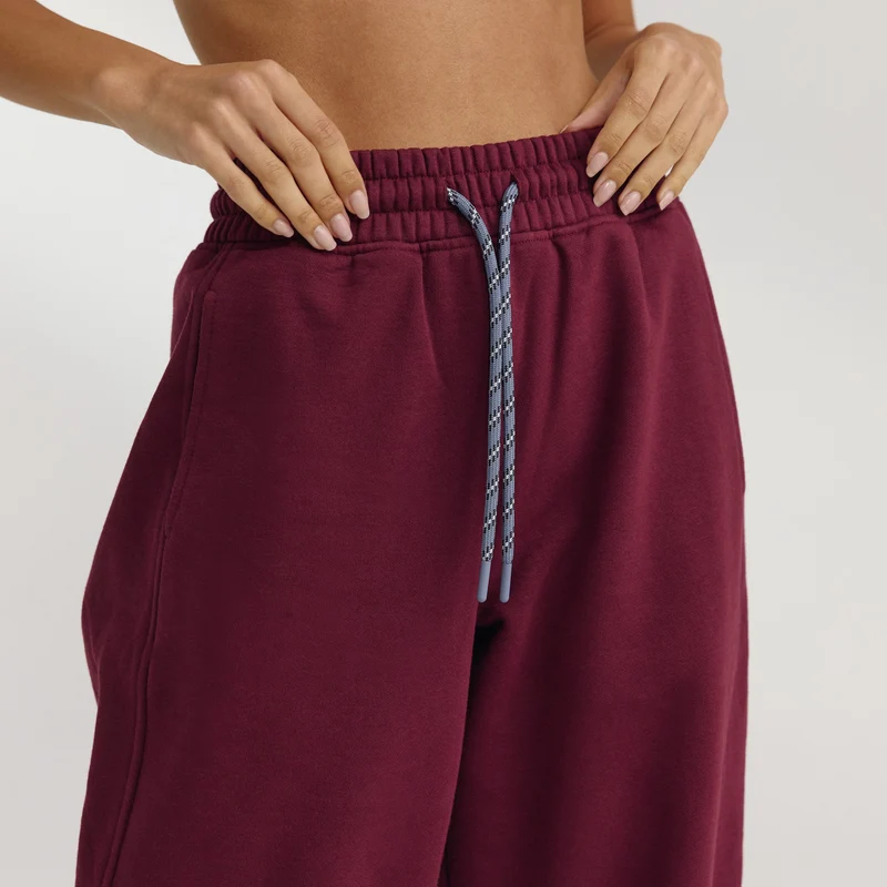 Gerade Joggers - Kirschlack