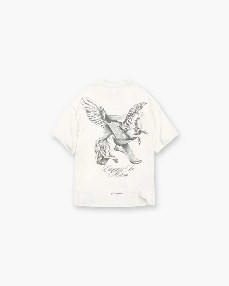 Elegance In Motion T-Shirt - Flat White