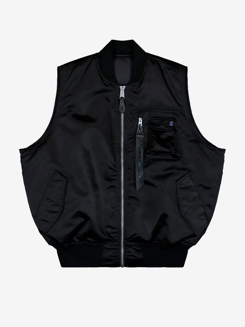 Gilet reversibile MA-1 Base UV nero
