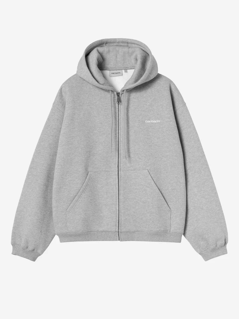 Hooded Ebbert Felpa con zip grigia