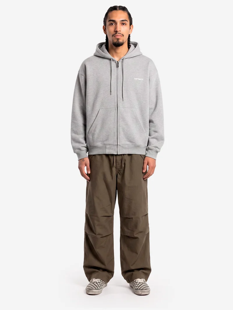 Hooded Ebbert Felpa con zip grigia