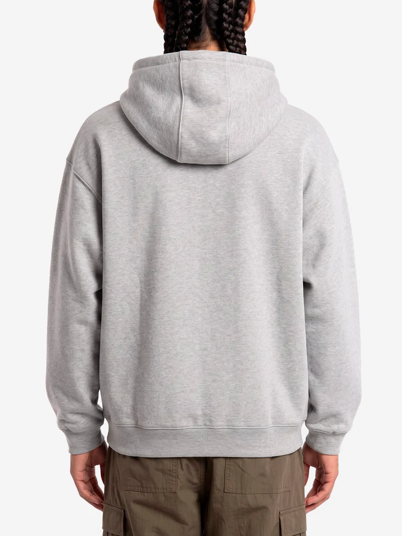 Hooded Ebbert Felpa con zip grigia