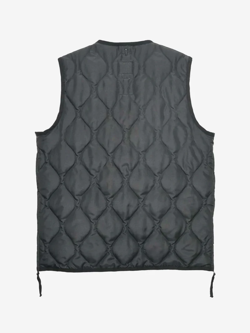 Military Zip Neck Down Smanicato grigio