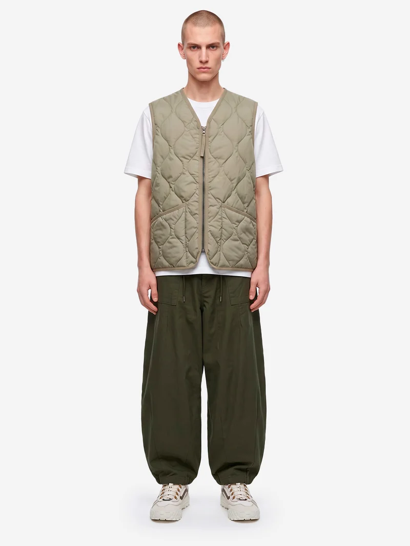 Military Zip Neck Down Smanicato Light Mocha