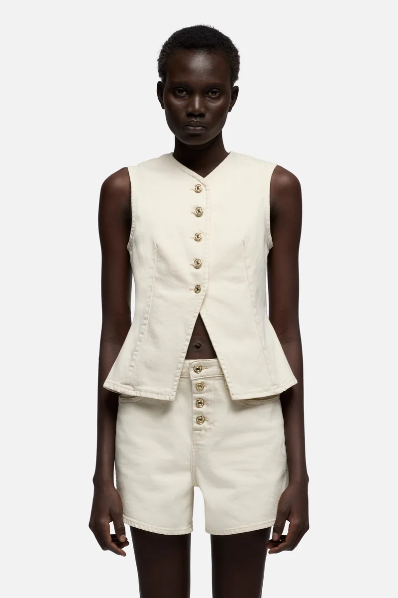 LADY VEST in Comfort Moondust