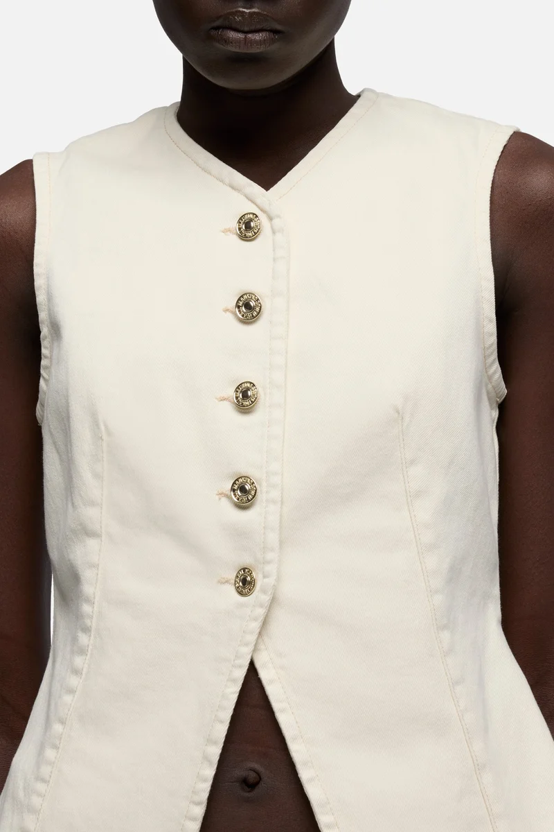 LADY VEST in Comfort Moondust