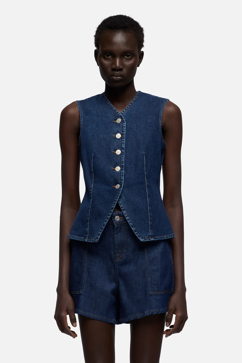 LADY VEST in Comfort Indiglow
