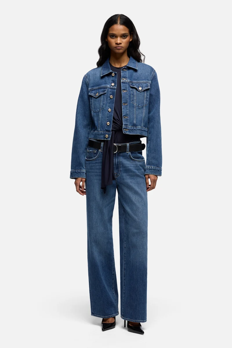 DARTED SHRUNKEN JACKET in Comfort Seaside