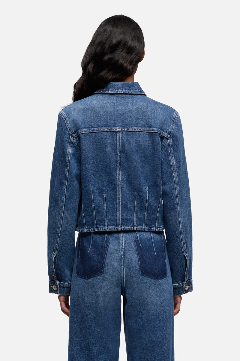 DARTED SHRUNKEN JACKET in Comfort Seaside