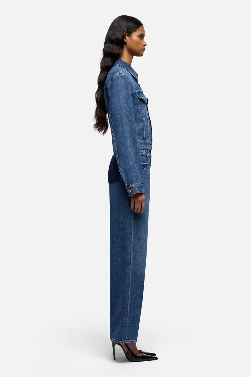 DARTED SHRUNKEN JACKET in Comfort Seaside