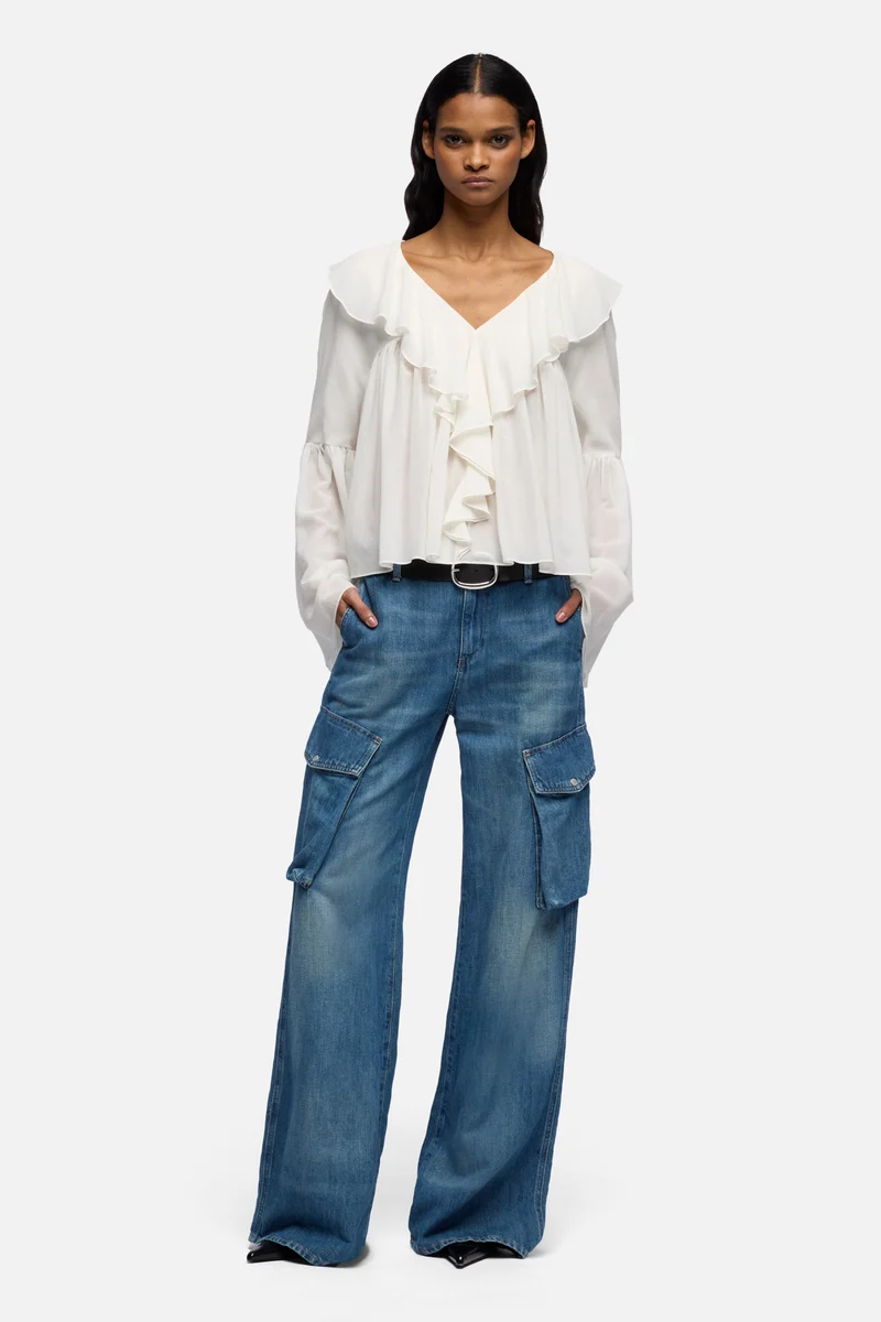 CARGO LOTTA in Indigo Linen Ocean Mist