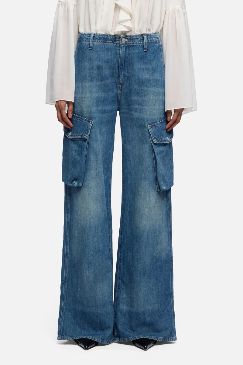 CARGO LOTTA in Indigo Linen Ocean Mist