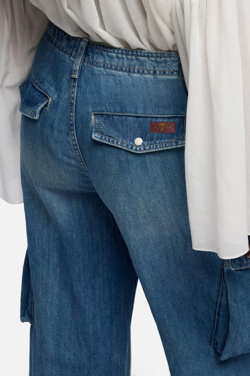 CARGO LOTTA in Indigo Linen Ocean Mist