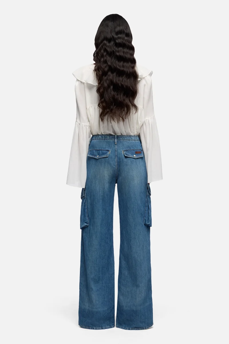 CARGO LOTTA in Indigo Linen Ocean Mist