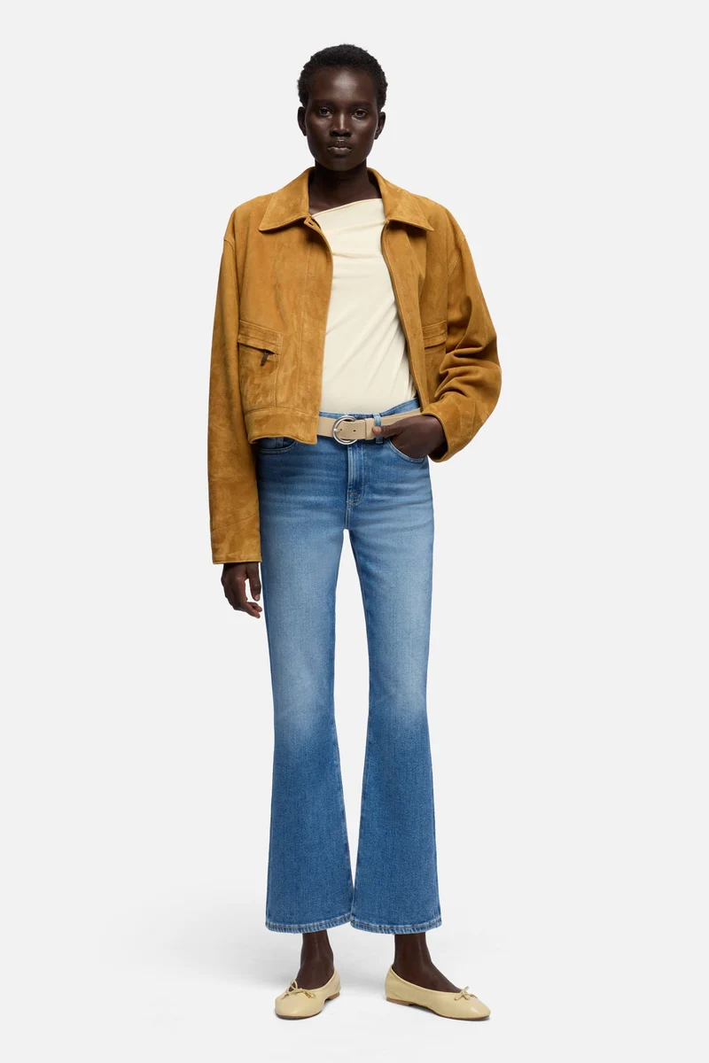 CROPPED BOOT in Slim Illusion Coastline